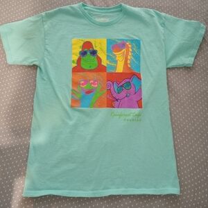 RAINFOREST Kids' Mint Animal Fun Tee L Large